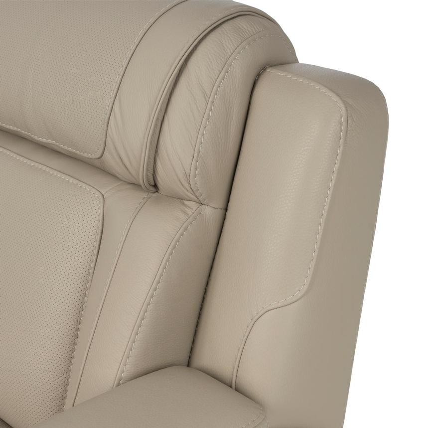 Odyssey Beige 6PCS/3PWR Leather Power Reclining Sectional w/Beverage Cooler alternate image, 13 of 17 images.