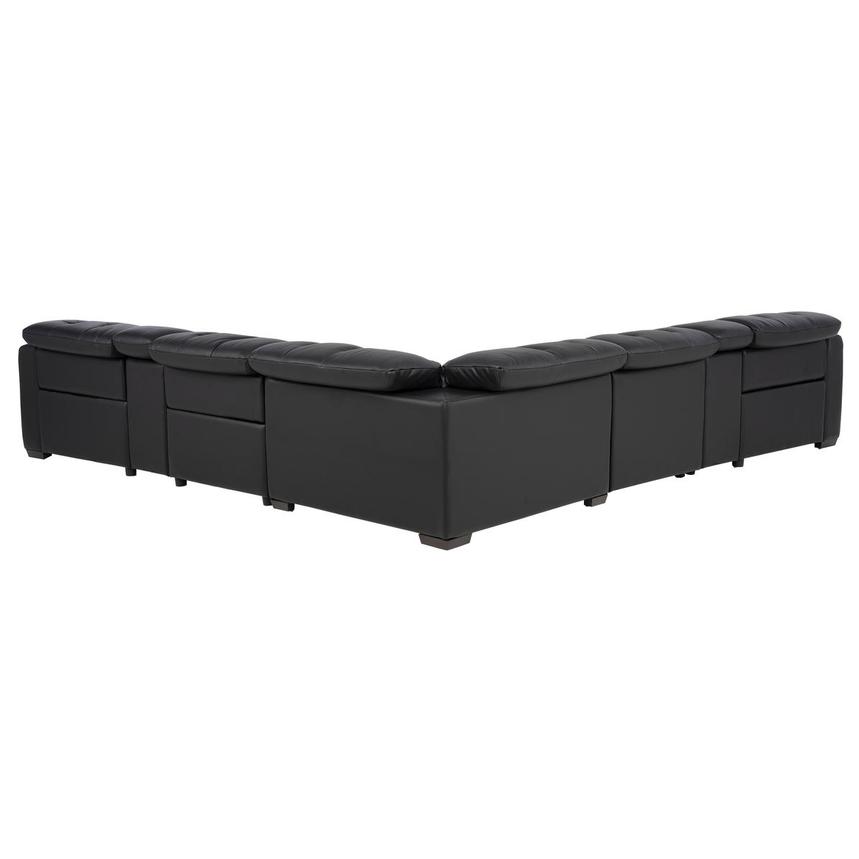 Obsidian Leather Power Reclining Sectional with 7PCS/3PWR  alternate image, 5 of 16 images.