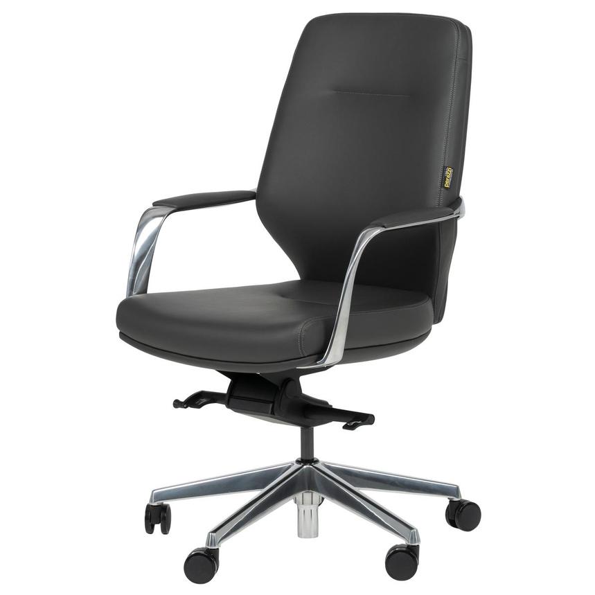 Yoshi Dark Gray Low Back Desk Chair main image, 1 of 13 images.