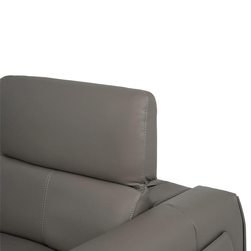 Luke 2.0 Dark Gray Leather Power Reclining Sectional with 6PCS/3PWR alternate image, 11 of 14 images.