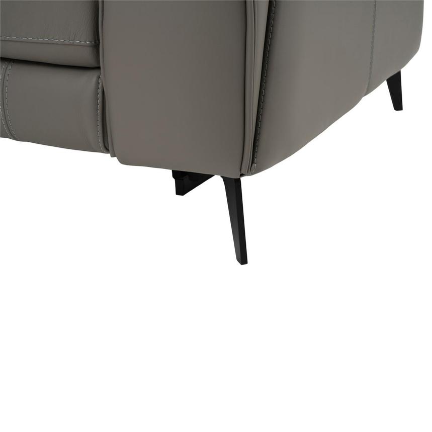 Luke 2.0 Dark Gray Leather Power Reclining Sectional with 6PCS/2PWR alternate image, 13 of 14 images.