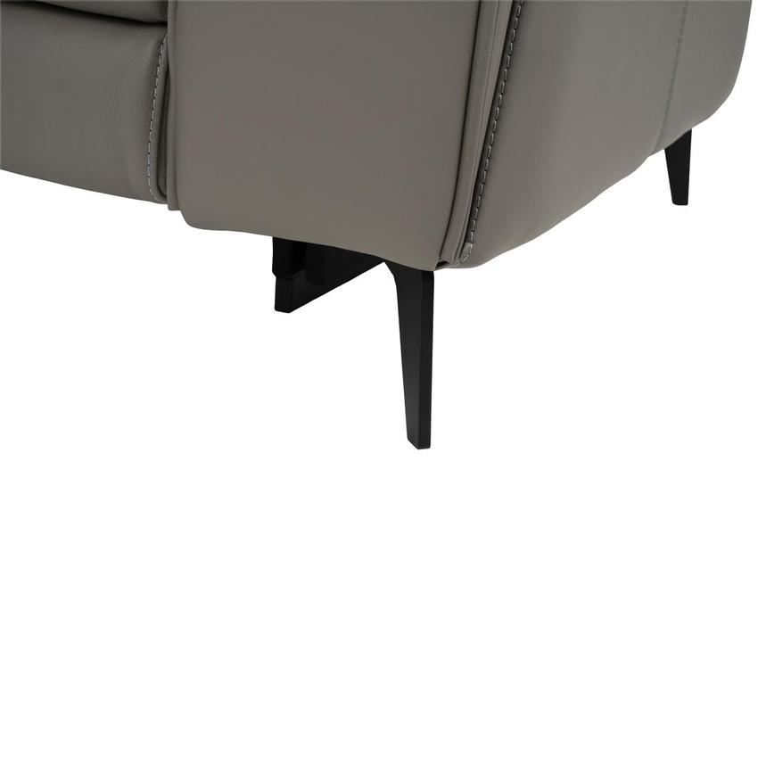 Luke 2.0 Dark Gray Leather Power Reclining Sectional with 4PCS/2PWR alternate image, 8 of 9 images.