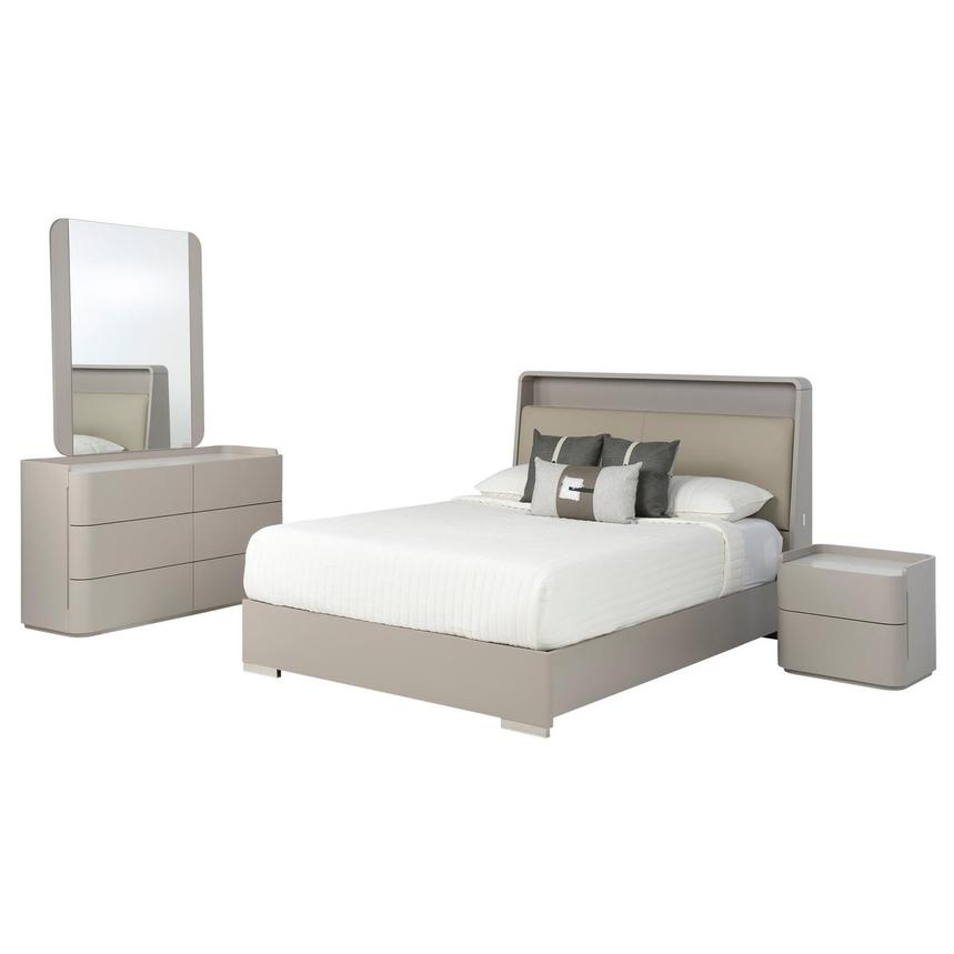 Ivana Gray 4-Piece Full Bedroom Set main image, 1 of 6 images.