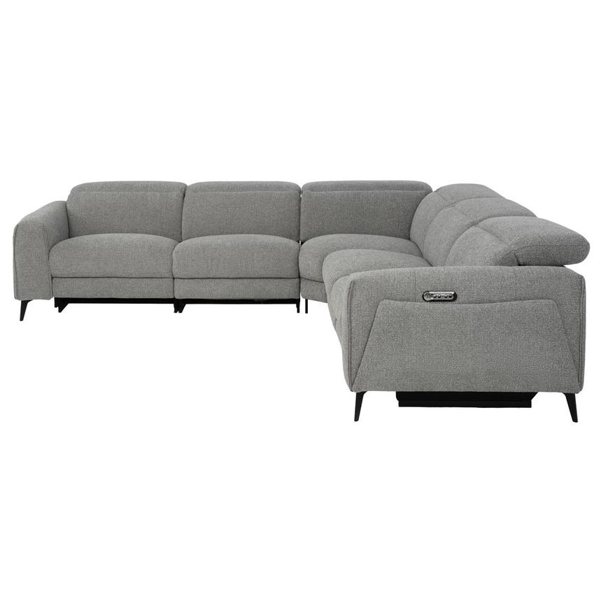 Luke Dark Gray Power Reclining Sectional with 5PCS/2PWR  alternate image, 3 of 10 images.