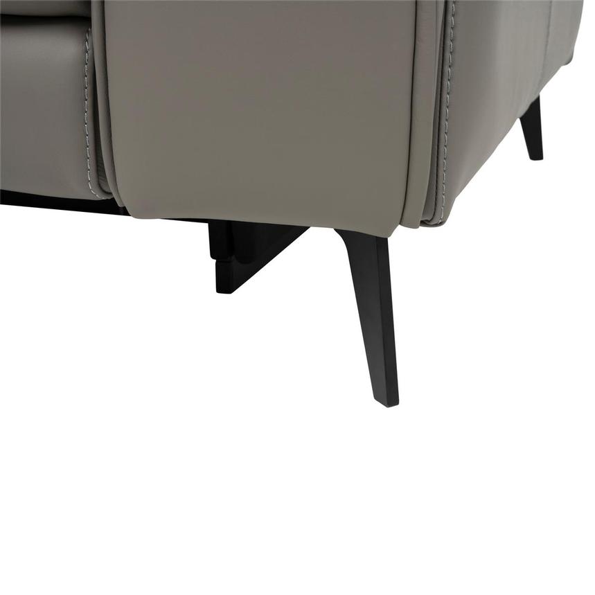 Luke 2.0 Dark Gray Leather Reclining Loveseat  alternate image, 10 of 10 images.