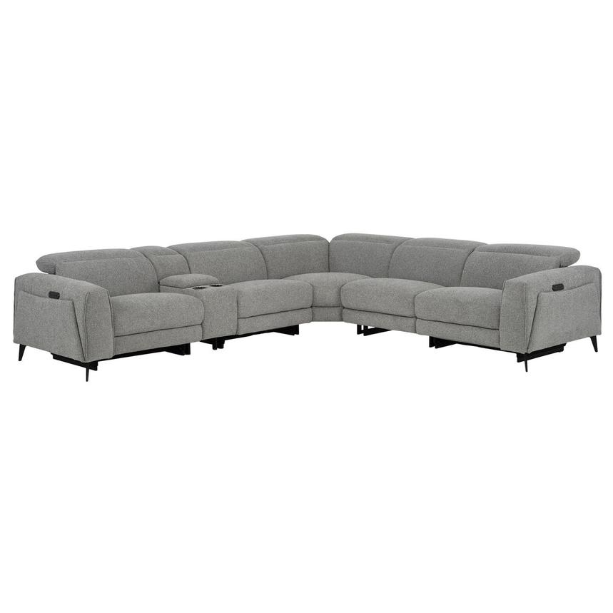 Luke Dark Gray Power Reclining Sectional with 6PCS/3PWR main image, 1 of 12 images.