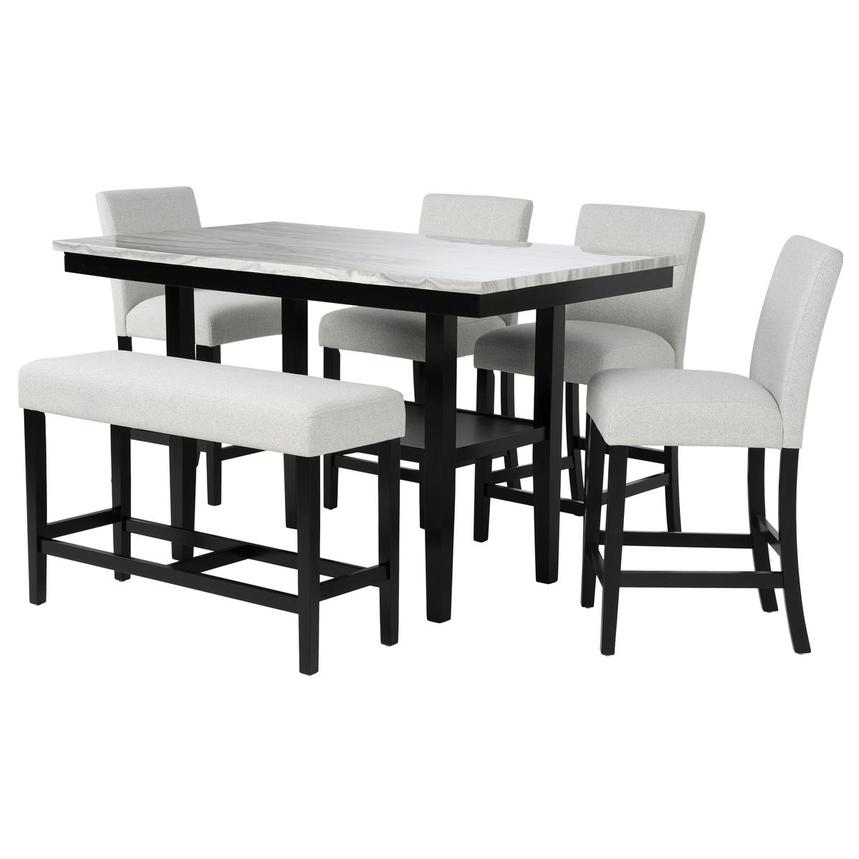 Marbel 6-Piece High Dining Set main image, 1 of 4 images.