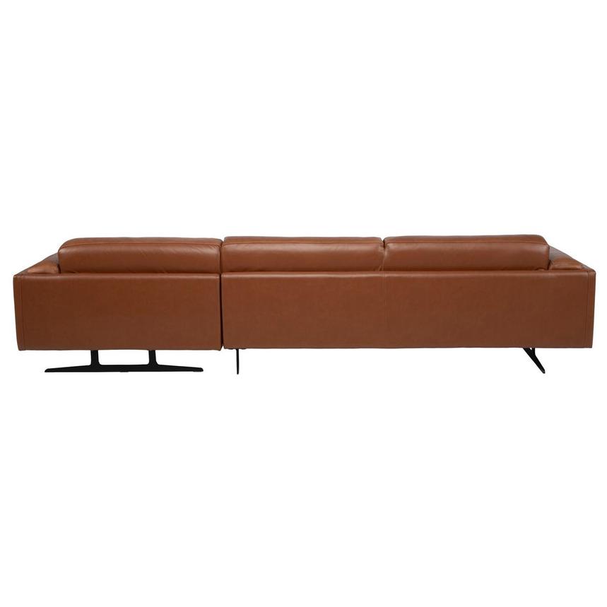 Palermo Tan Leather Sofa w/Right Chaise  alternate image, 5 of 9 images.