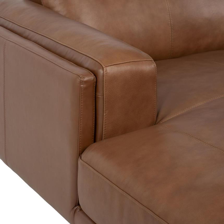 Palermo Tan Leather Sofa w/Right Chaise  alternate image, 8 of 9 images.