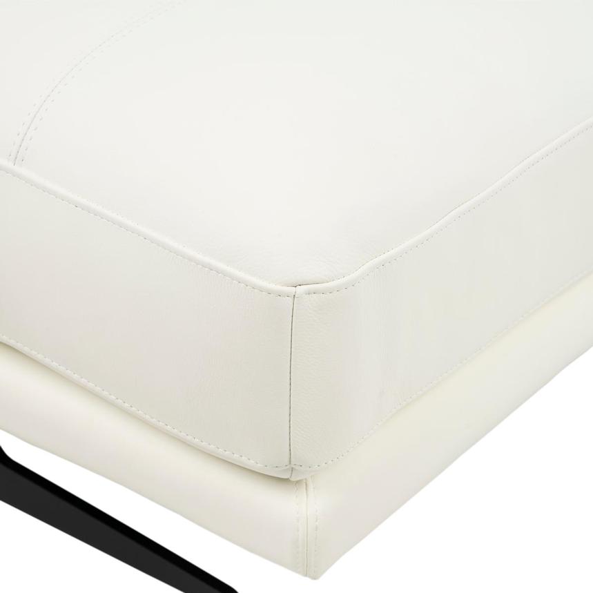 Palermo White Leather Sofa w/Right Chaise  alternate image, 6 of 7 images.