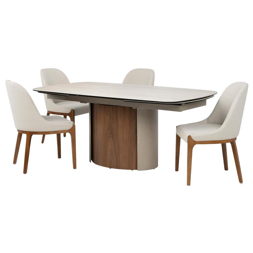 Chestnut/Marbella II 5-Piece Dining Set main image, 1 of 3 images.