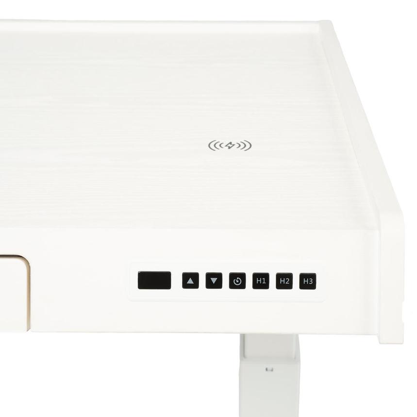 Rise White Adjustable Height Desk  alternate image, 8 of 11 images.