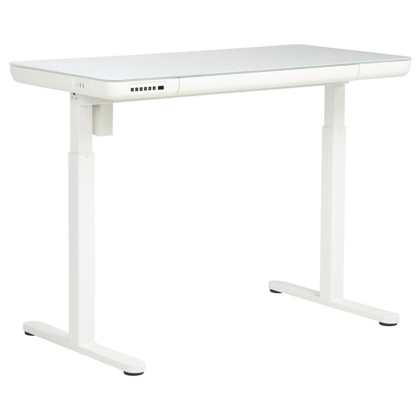 Ascend White Adjustable Height Desk  alternate image, 3 of 10 images.