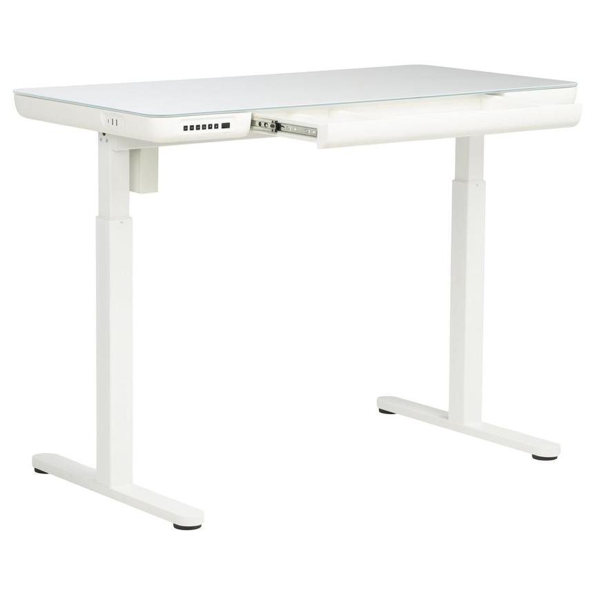Ascend White Adjustable Height Desk  alternate image, 4 of 10 images.