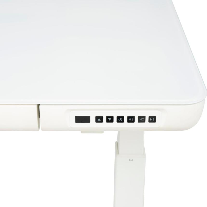 Ascend White Adjustable Height Desk  alternate image, 8 of 10 images.