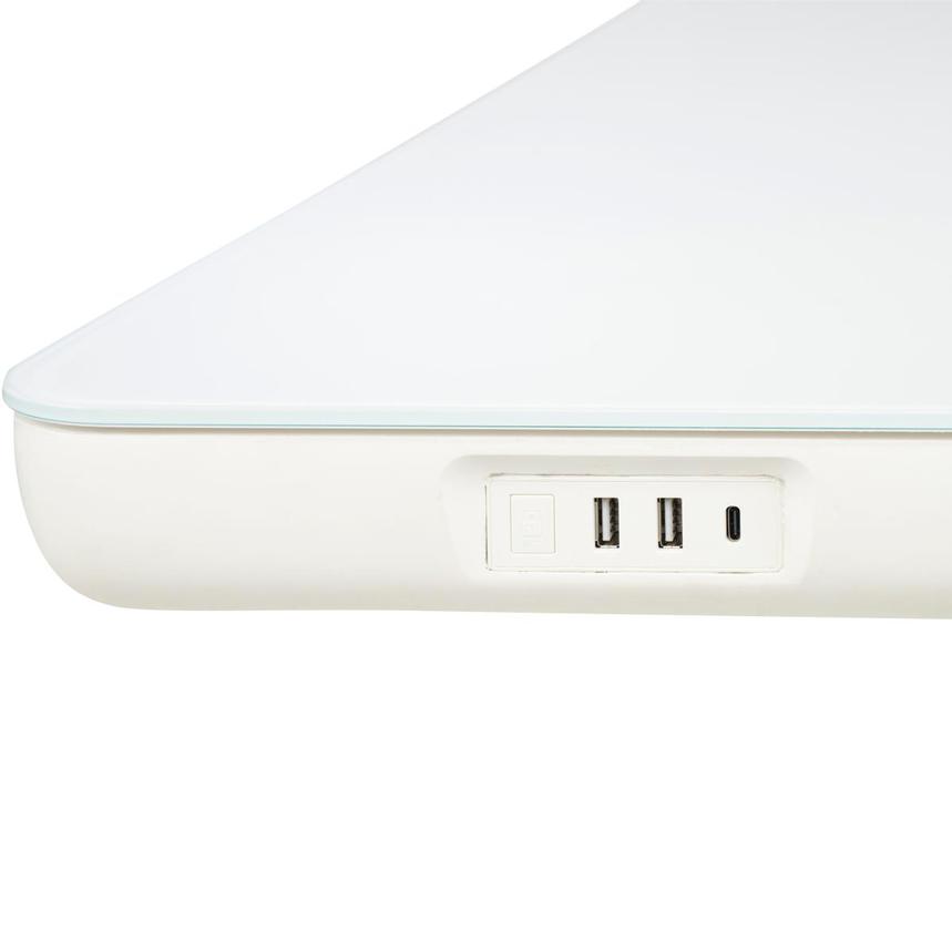 Ascend White Adjustable Height Desk  alternate image, 9 of 10 images.