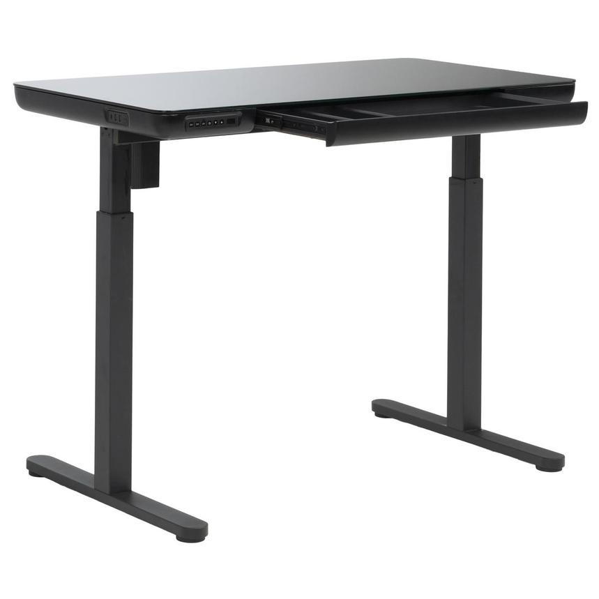 Ascend Black Adjustable Height Desk  alternate image, 4 of 9 images.