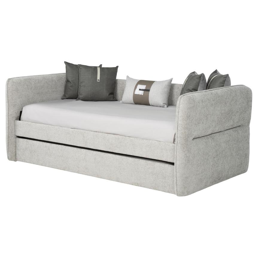 Jade Gray Twin Trundle Bed main image, 1 of 8 images.