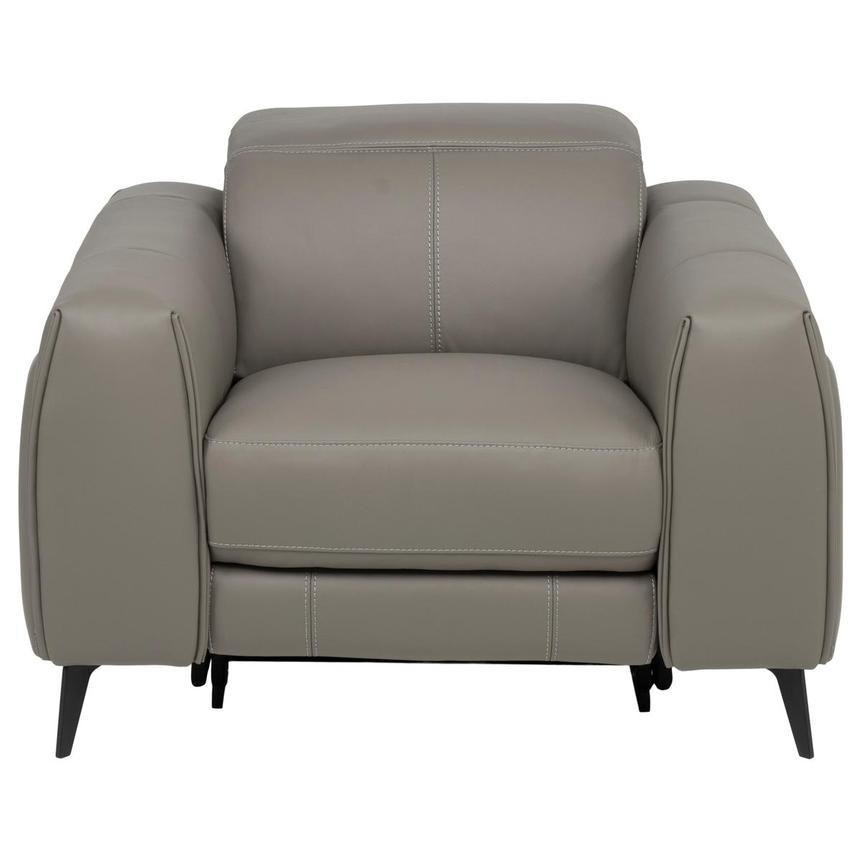 Luke 2.0 Dark Gray Leather Power Recliner  alternate image, 3 of 19 images.