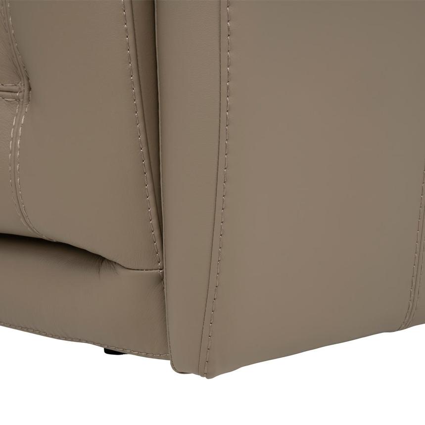 Graystone Dark Taupe Leather Power Reclining Sectional with 4PCS/2PWR  alternate image, 8 of 9 images.