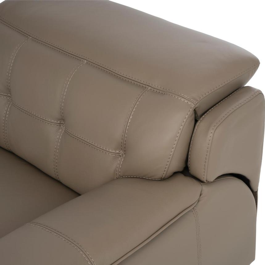Graystone Dark Taupe Leather Power Reclining Sectional with 6PCS/2PWR alternate image, 9 of 13 images.