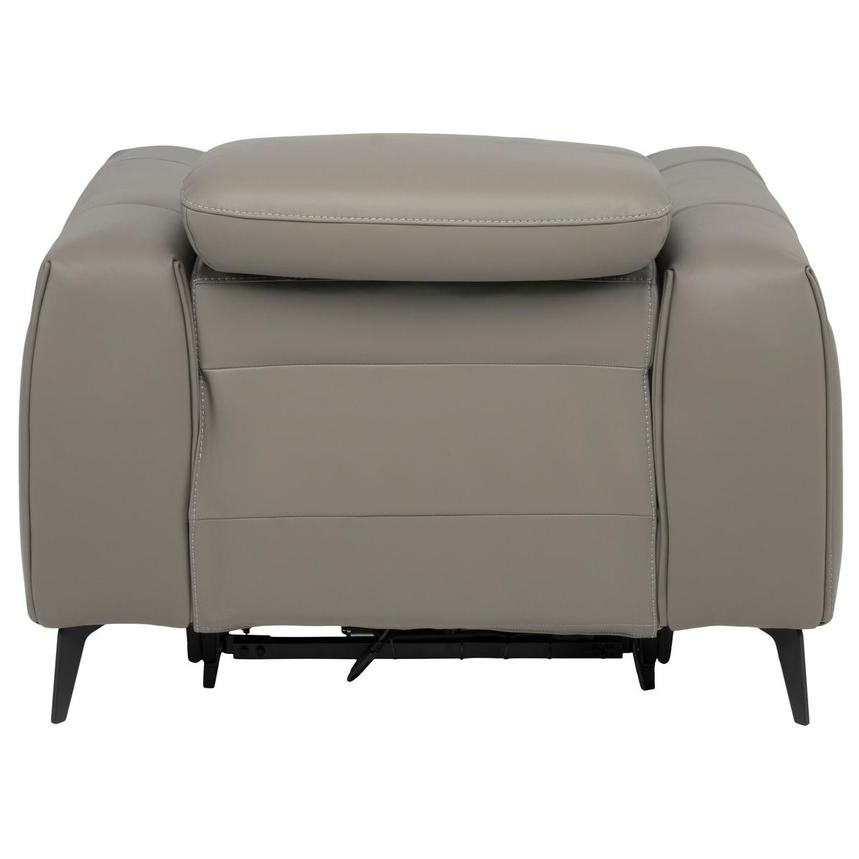 Luke 2.0 Dark Gray Leather Power Recliner  alternate image, 8 of 19 images.