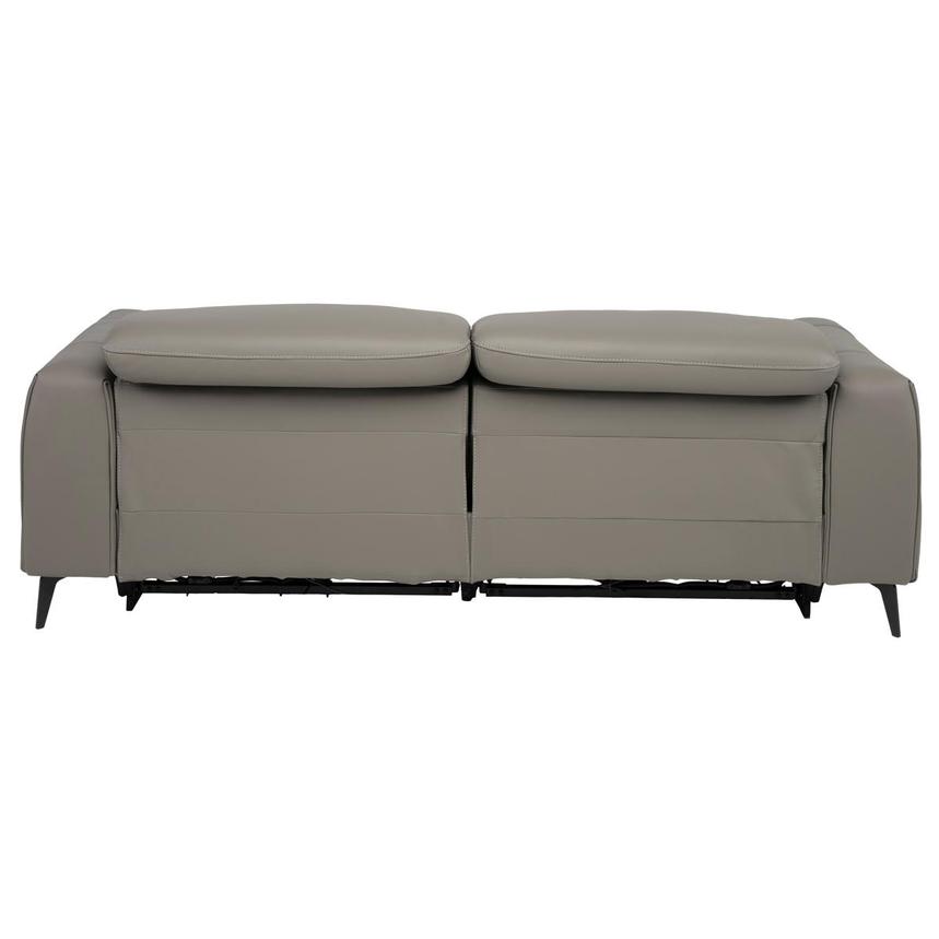 Luke 2.0 Dark Gray Power Reclining Leather Sofa alternate image, 6 of 10 images.