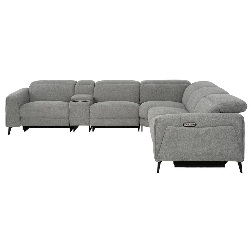 Luke Dark Gray Power Reclining Sectional with 6PCS/2PWR alternate image, 3 of 12 images.