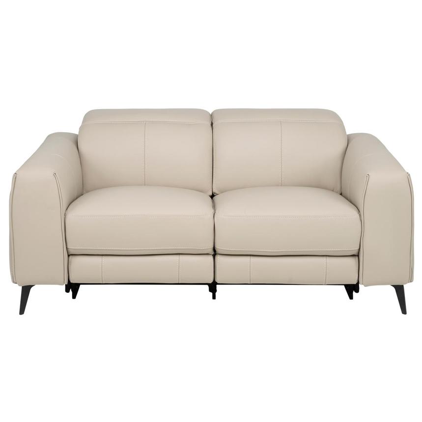 Luke 2.0 Taupe Leather Reclining Loveseat  main image, 1 of 11 images.