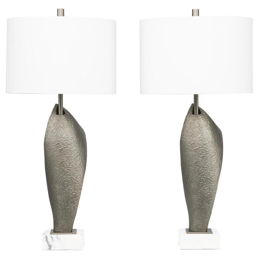 Obsidian Flare Table Lamp Set of 2  alternate image, 5 of 7 images.