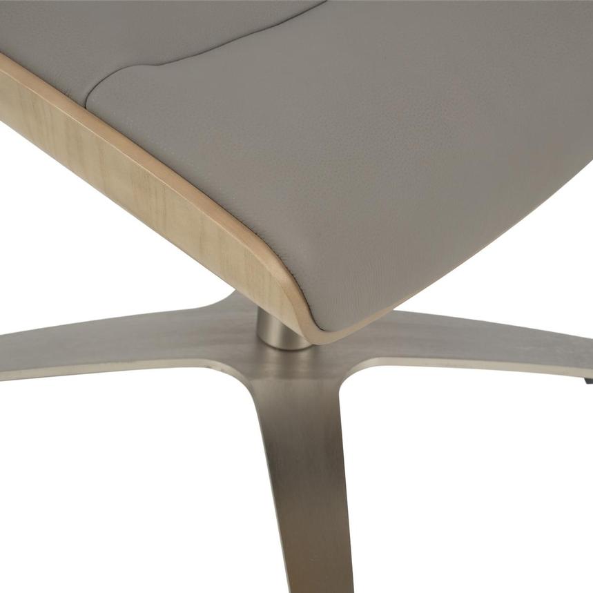 Fabrizio Taupe Leather Ottoman alternate image, 6 of 7 images.