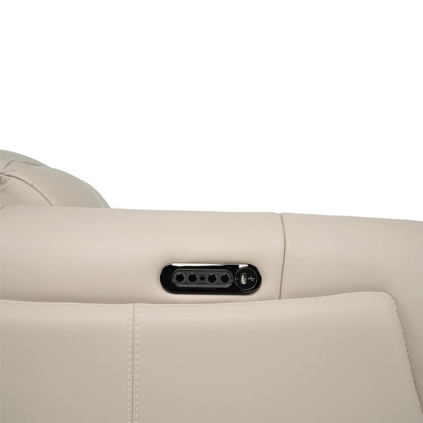 Luke 2.0 Taupe Leather Power Recliner alternate image, 9 of 10 images.