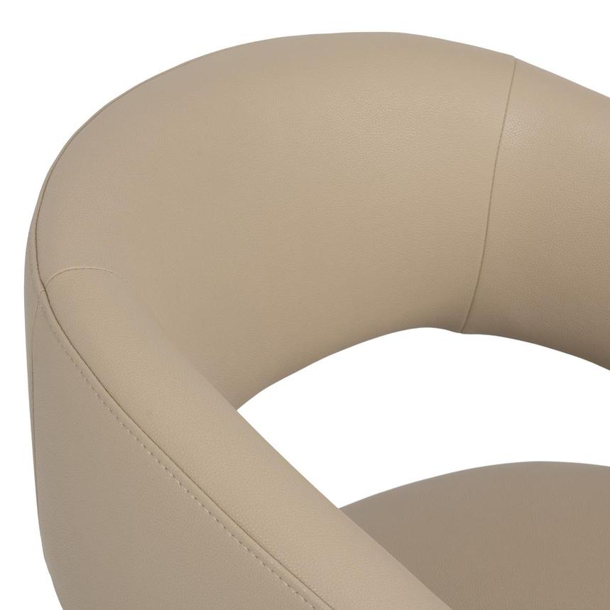 Lilly Taupe Arm Chair w/Casters alternate image, 6 of 9 images.