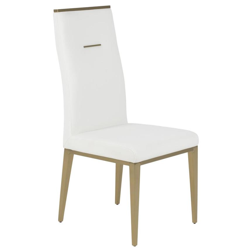 Phebe White/Gold Side Chair  alternate image, 3 of 8 images.