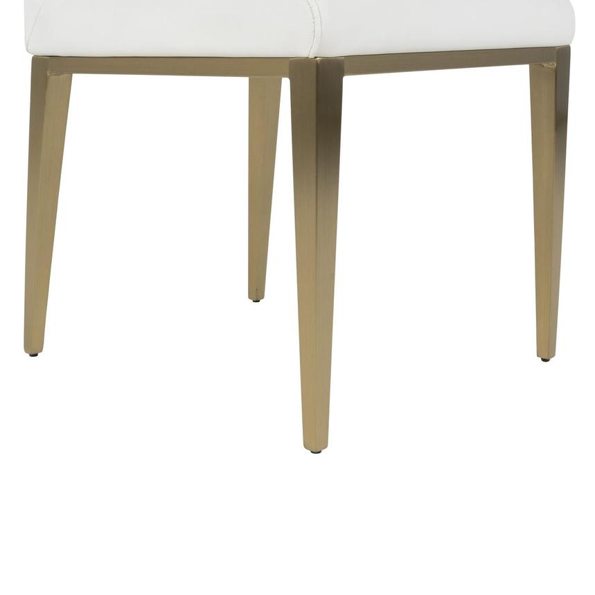 Phebe White/Gold Side Chair  alternate image, 8 of 8 images.