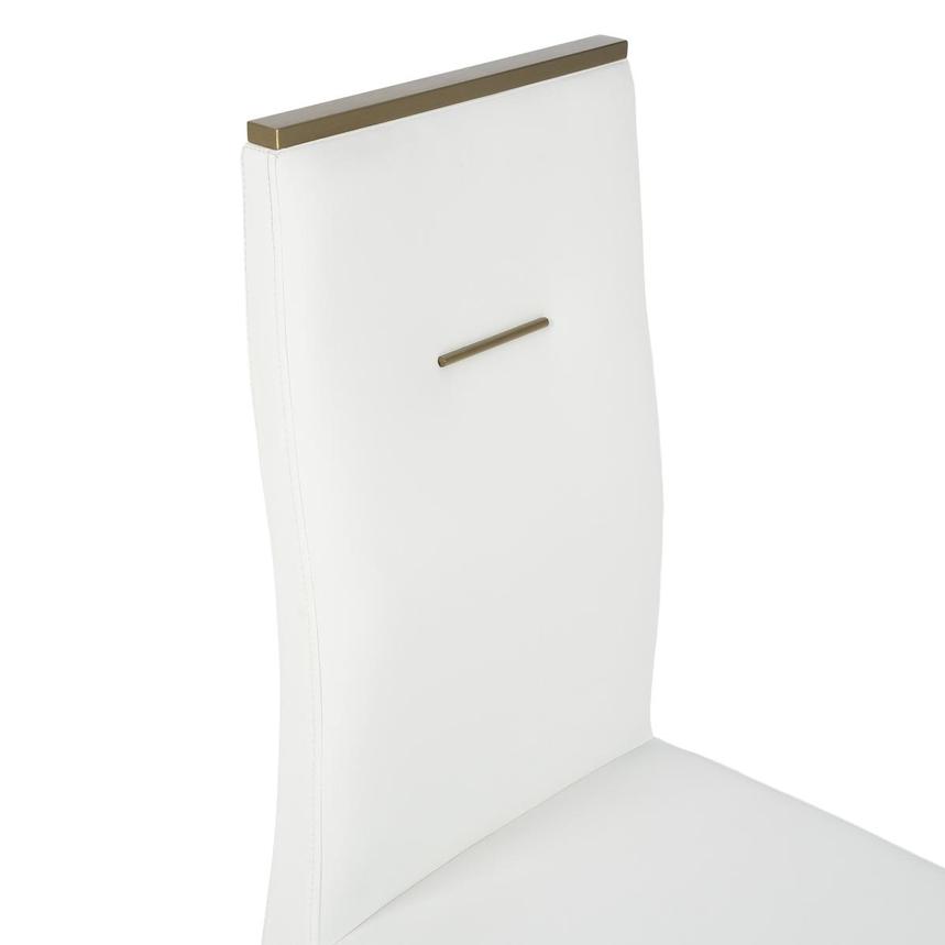 Phebe White/Gold Side Chair alternate image, 6 of 8 images.