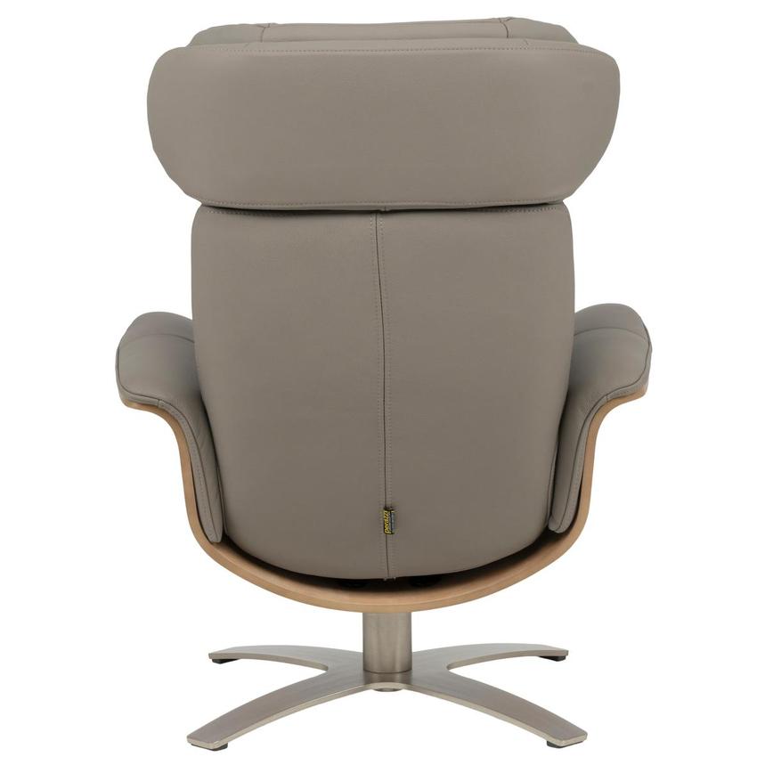 Fabrizio Taupe Leather Accent Chair alternate image, 6 of 13 images.