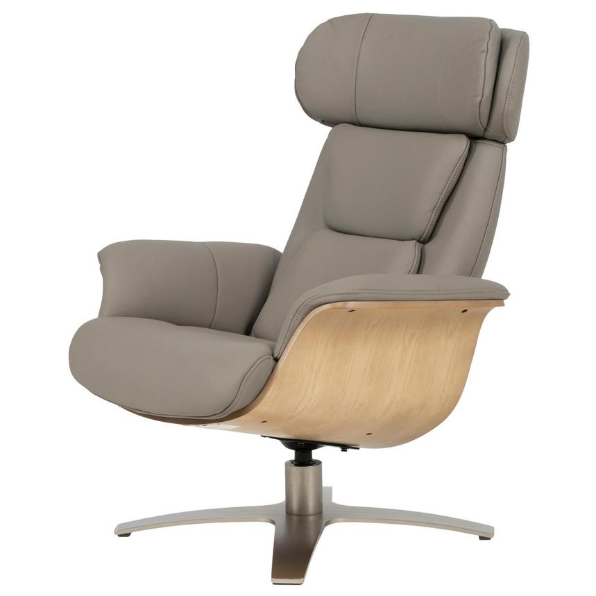 Fabrizio Taupe Leather Accent Chair main image, 1 of 13 images.