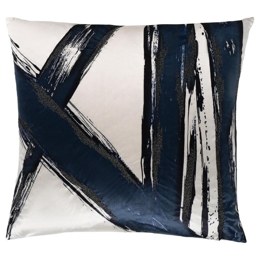 Blue Pincel Accent Pillow main image, 1 of 5 images.