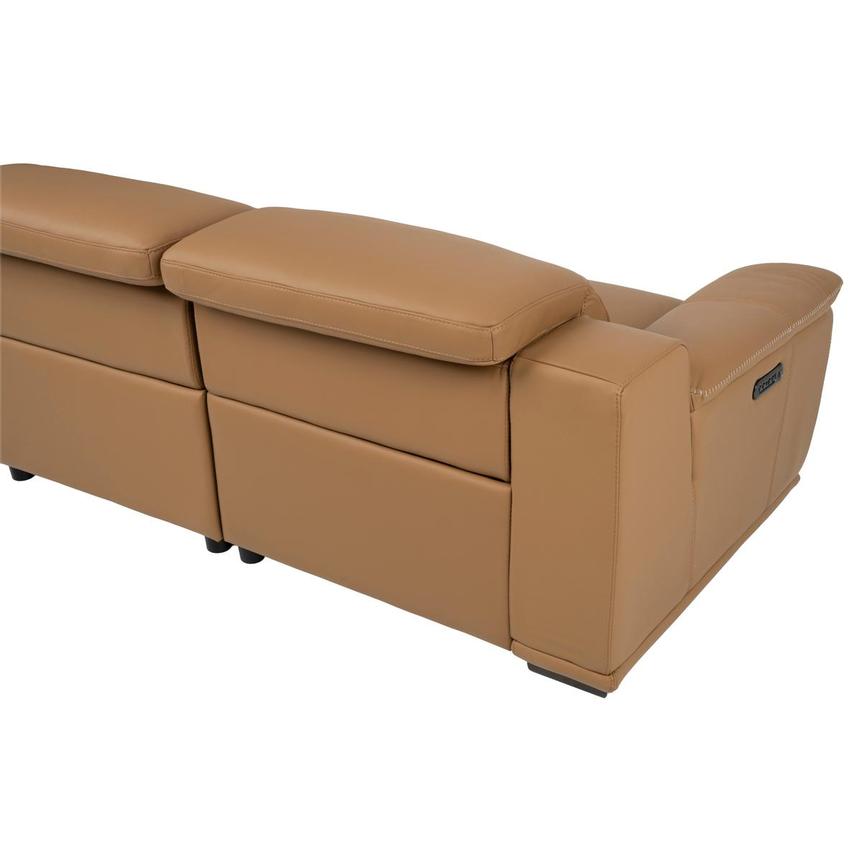 Davis 2.0 Tan Leather Power Reclining Sectional with 5PCS/2PWR alternate image, 16 of 22 images.