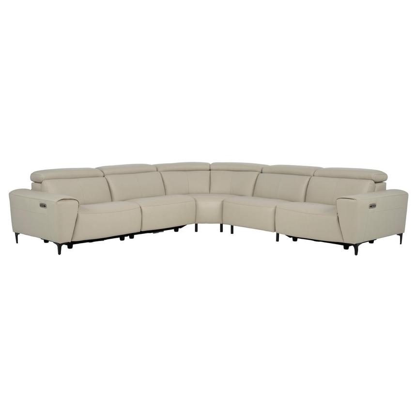 Altamura Leather Power Reclining Sectional with 5PCS/3PWR main image, 1 of 12 images.