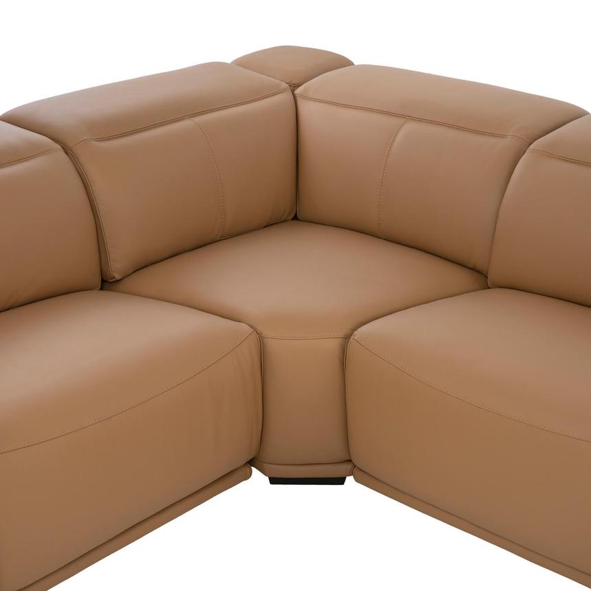Davis 2.0 Tan Leather Power Reclining Sectional with 6PCS/3PWR alternate image, 6 of 14 images.