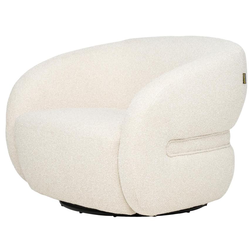 Zuri Cream Swivel Accent Chair  main image, 1 of 10 images.