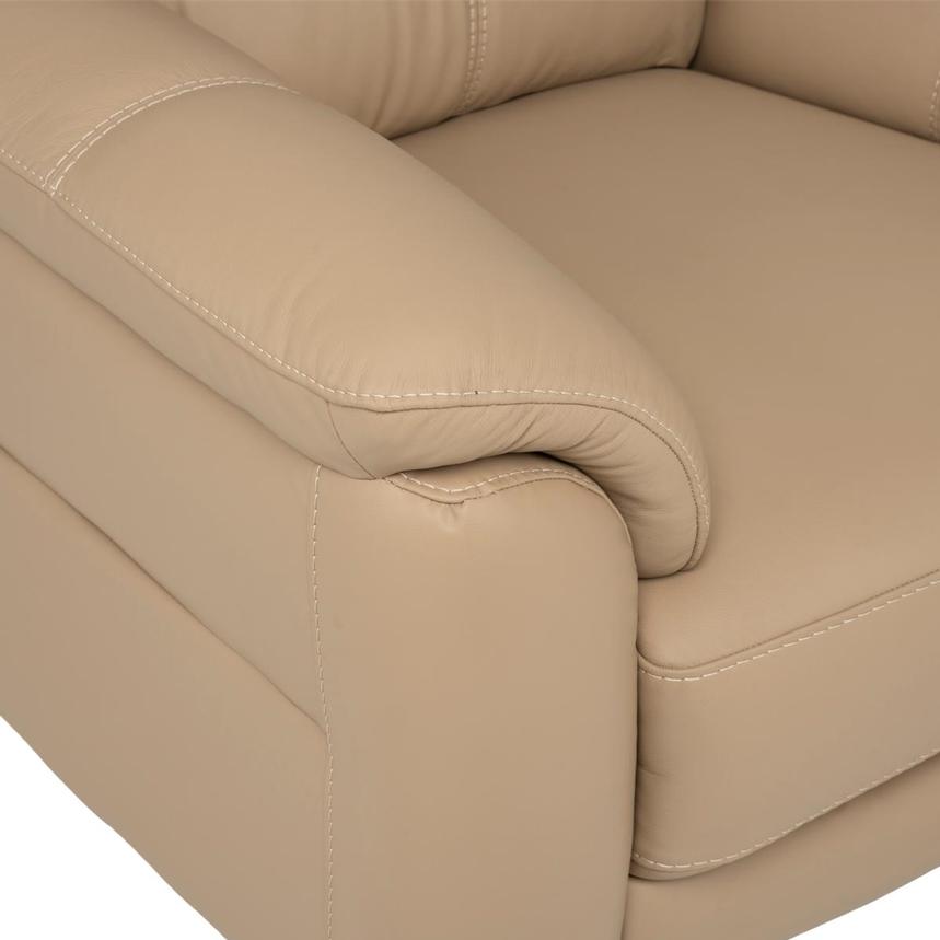Bali Dark Cream Leather Arm Chair  alternate image, 8 of 9 images.