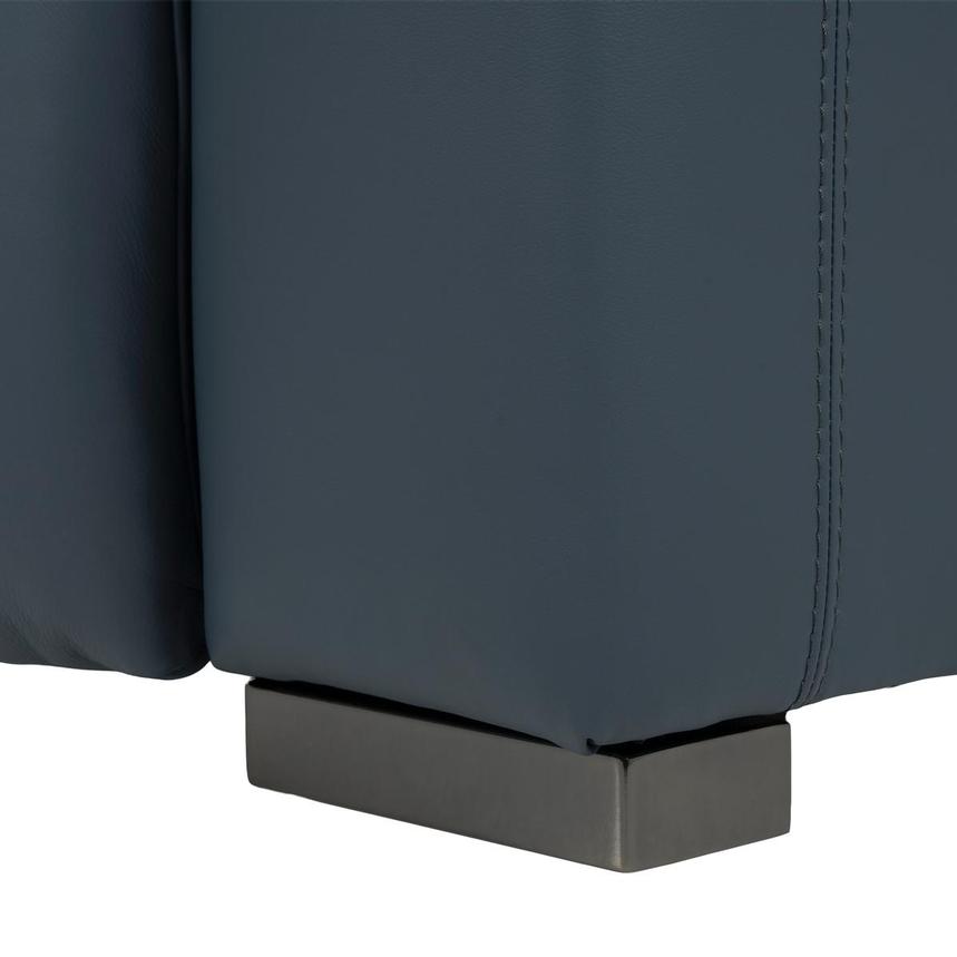 Cordova Blue Leather Power Reclining Sectional with 6PCS/3PWR  alternate image, 13 of 14 images.