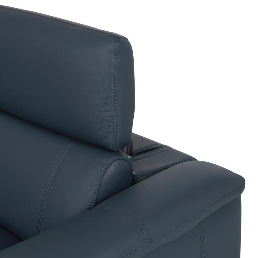 Cordova Blue Home Theater Leather Seating with 5PCS/2PWR  alternate image, 9 of 12 images.