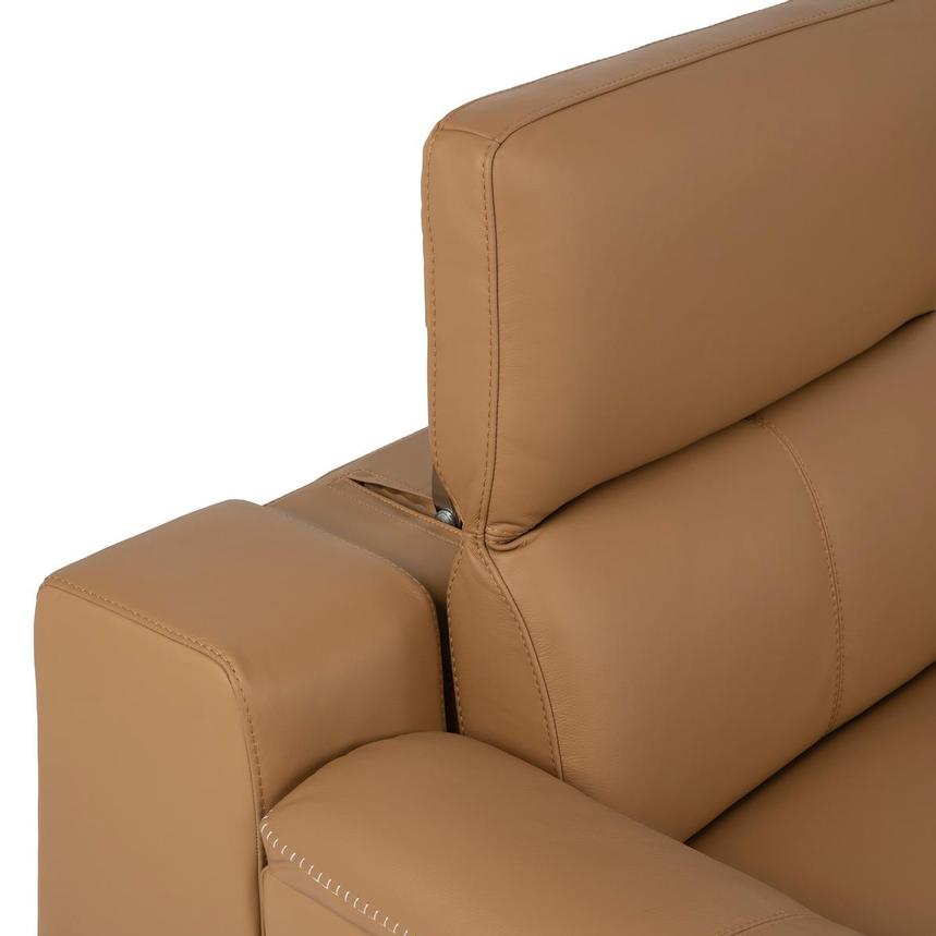 Davis 2.0 Tan Home Theater Leather Seating with 5PCS/3PWR  alternate image, 8 of 11 images.