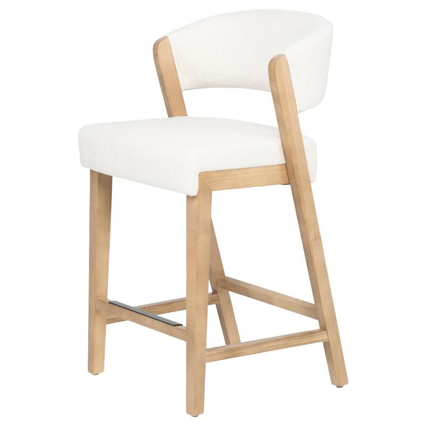 Kayla White Counter Stool main image, 1 of 8 images.