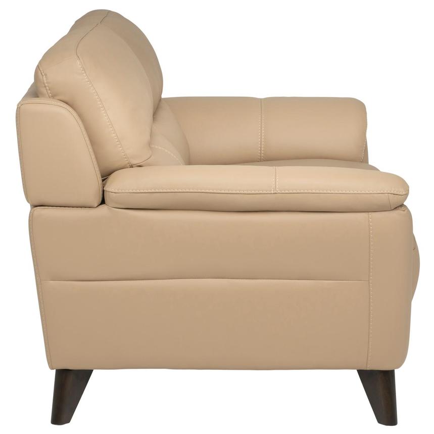 Bali Dark Cream Leather Loveseat alternate image, 4 of 8 images.