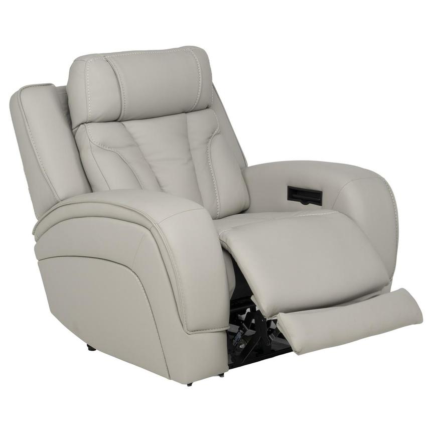 Kylo Light Gray Power Motion Leather Recliner  alternate image, 5 of 16 images.